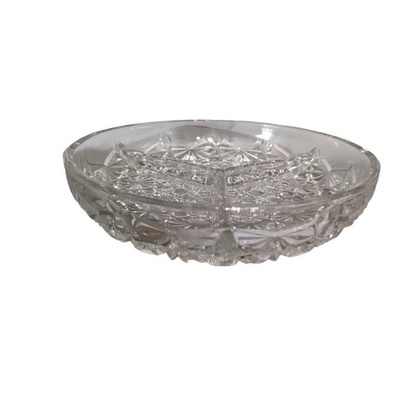Imperial Galls  Daisy and buttons divided relish tray serving dish  7.5 in  Holi - Picture 1 of 11